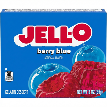 Jell-O Berry Blue Artificial Flavor Gelatin Dessert, 85g