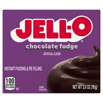 Jell-O Instant Chocolate Fudge Pudding & Pie Filling: Artificial Flavor, 110g