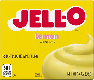 Jell-O Instant Lemon Natural Flavor Pudding & Pie Filling, 96G