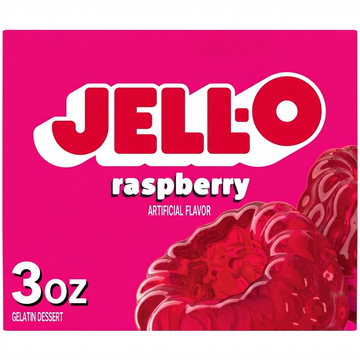 Jell-O Raspberry Artificial Flavor Gelatin Dessert, 3 oz (85g)