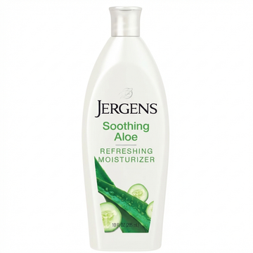 Jergens Soothing Aloe Refreshing Moisturizer: Hydrating Lotion For Revitalized Skin, 10 fl oz (295 mL)