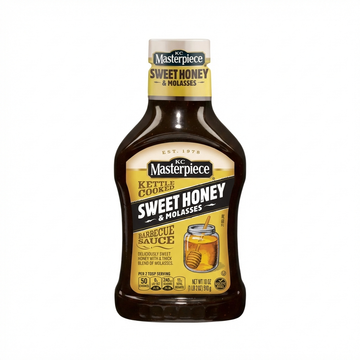 KC Masterpiece Kettle Cooked Sweet Honey & Molasses Barbecue Sauce, 18 Oz