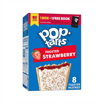 Kellogg's Pop-Tarts Frosted Strawberry Toaster Pastries, 8 Count (384G)