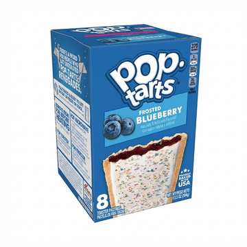Kellogg's Pop-Tarts Frosted Blueberry Toaster Pastries, 13.5 Oz (384 G), Baked In USA
