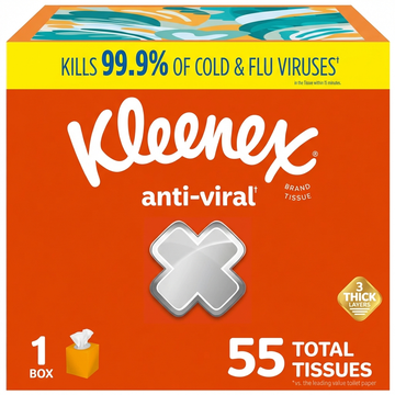 Kleenex Anti-Viral 3-Ply Tissues, 60 Count