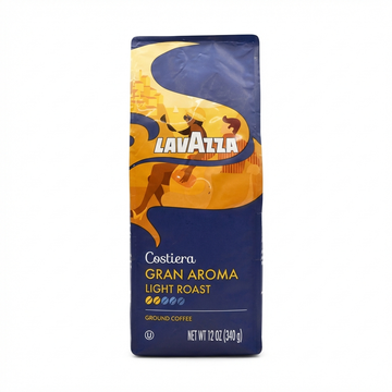 Lavazza Gran Aroma Light Roast Ground Coffee, 340G