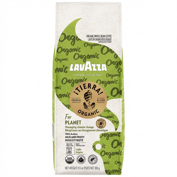Lavazza Organic Planet Whole Bean Coffee, 300g, 100% Arabica