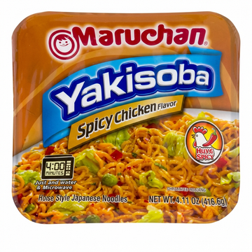 Maruchan Yakisoba Spicy Chicken, 4.11 Oz (116.6 G)