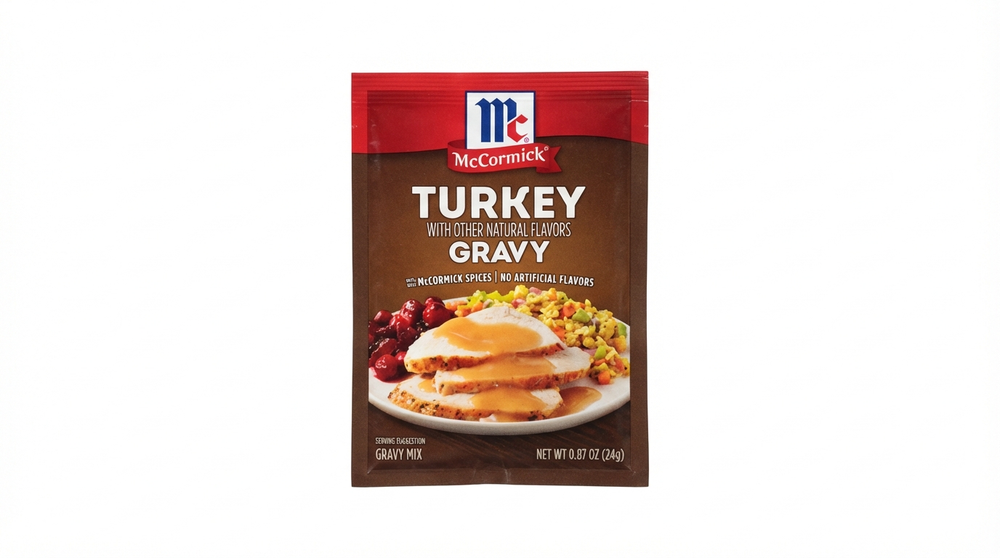 McCormick Turkey Gravy Mix With Other Natural Flavors, 0.87 Oz (24 G) Packet