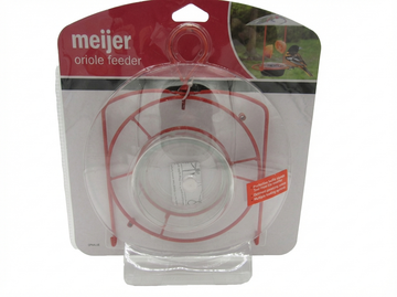 Meijer Oriole Feeder For Backyard Bird Feeding, Easy Setup, Refillable Design