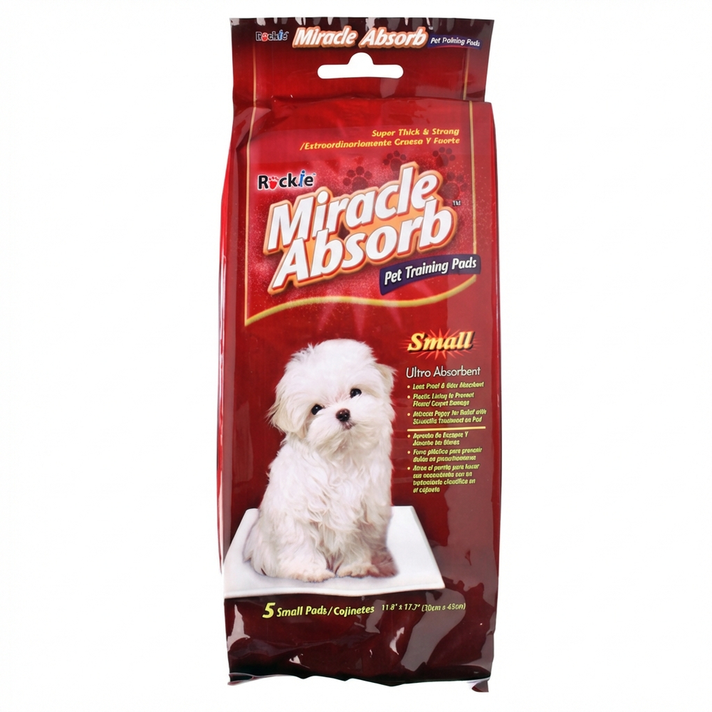 Peck's Miracle Absorb Small Pet Training Pads, 5 Count