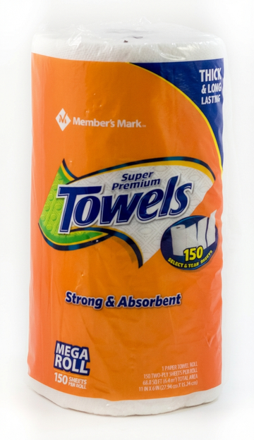 Member's Mark Super Premium Paper Towels, 150 Sheets, Quick Spill Absorption