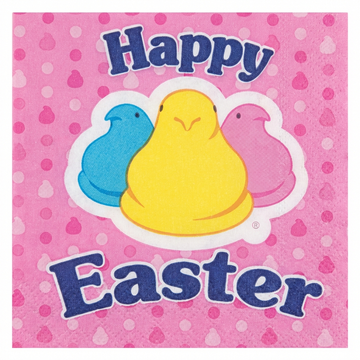 Peeps Easter Disposable Paper Napkins, 13 In, 20 Count