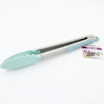 Prima 12 Inch Food Tongs For Gripping, Turning, And Serving