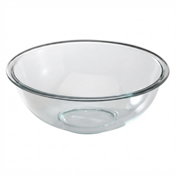 Pyrex Prepware 4-Quart Clear Glass Mixing Bowl For Prepping, Mixing, And Serving