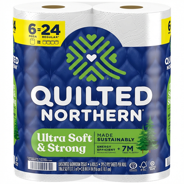 Quilted Northern 2-Ply Bath Tissue, 6 Roll Pack