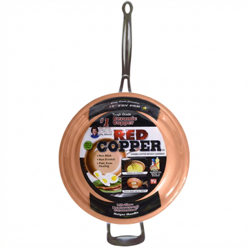 Red Copper 12-Inch Fry Pan