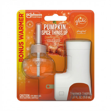 Glade PlugIns Pumpkin Spice Things Up Scented Oil Refill, Limited Edition, 2 Pack