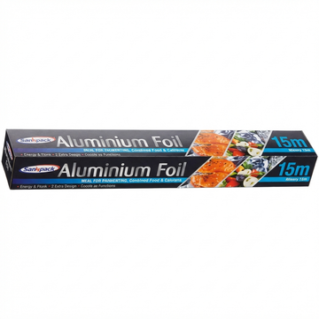 Sanpack Aluminum Foil Roll, 15 m