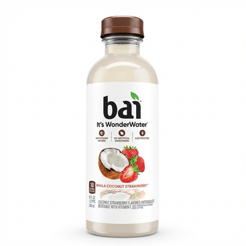 Bai Coconut Strawberry Flavored Drink: WonderWater with Antioxidants, Electrolytes, and No Artificial Sweeteners, 530 ml