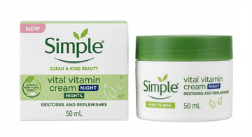 Simple Vital Vitamin Night Moisturizing Cream, 50 Ml
