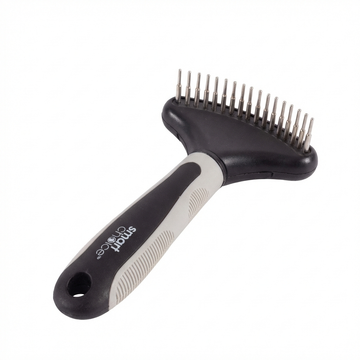 Smart Choice Undercoat Rake Brush For Pet Grooming, Removes Loose Undercoat Hair And Reduces Shedding