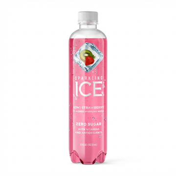 Sparkling ICE Kiwi Strawberry Naturally Flavored Sparkling Water, Zero Sugar, With Antioxidants And Vitamins, 502.8ml