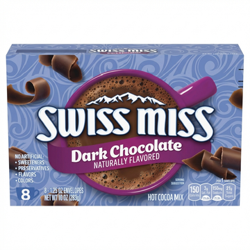 Swiss Miss Dark Chocolate Sensation Hot Cocoa Mix, 8 Envelopes, 283 g