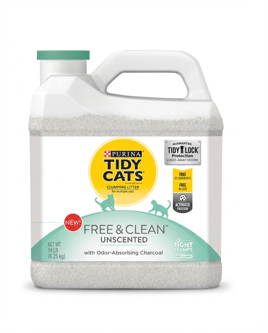 Purina Tidy Cats Free & Clean Unscented Cat Litter, 20 Lb Bag