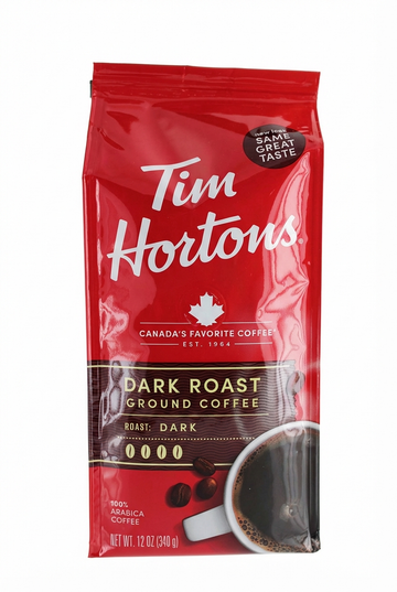 Tim Hortons Dark Roast Ground Coffee, 340 g