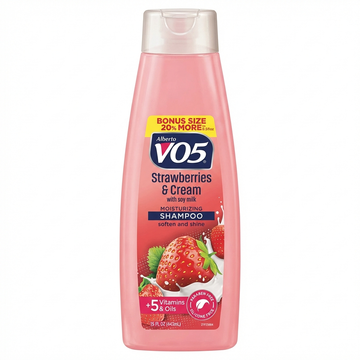 Alberto V05 Strawberries And Cream Moisturizing Shampoo With Soy Milk, 443 Ml