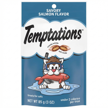 Whiskas Temptations Savory Salmon Cat Treats, 85 g
