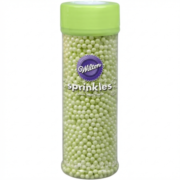 Wilton Green Sugar Pearls Sprinkles, 5 Oz (141g), Baking And Dessert Decoration