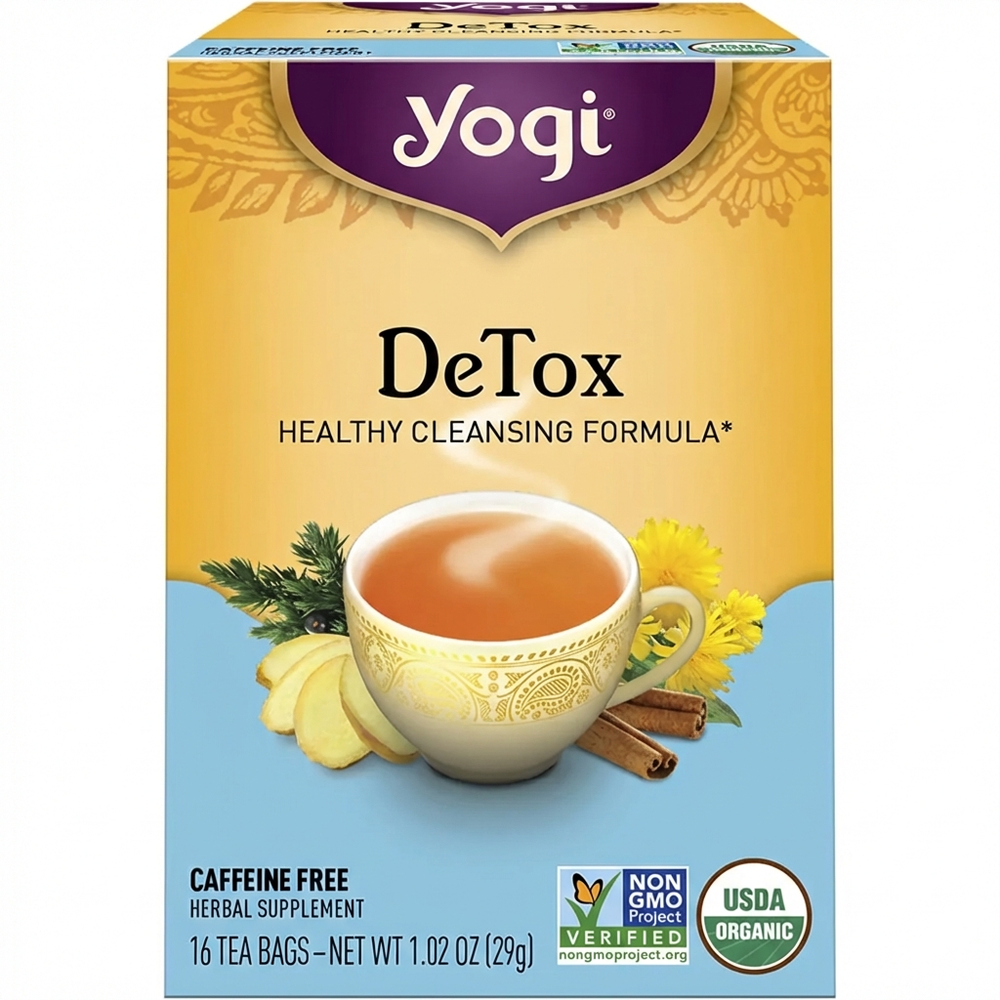 Yogi DeTox Herbal Tea, Healthy Cleansing Formula, 16 Tea Bags, 29 g