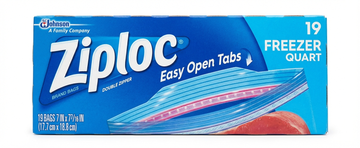 Ziploc Holiday Quart Freezer Bags, 19 Count