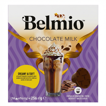 Belmio Chocolate Milk Capsules For Nescafe Dolce Gusto Machines, 16 Count (256 g)