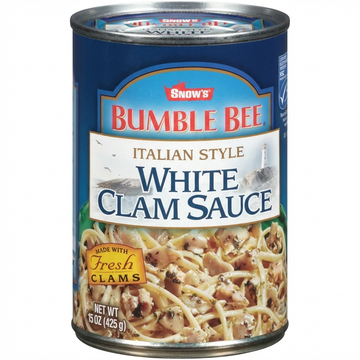 Bumble Bee Snow's Italian Style White Clam Sauce, 425 G Jar