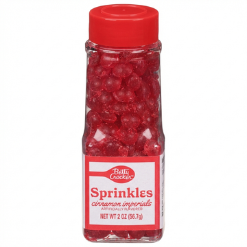 Betty Crocker Decors Cinnamon Imperials Sprinkles, Artificially Flavored, 56.7g
