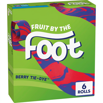 Fruit by the Foot Berry Tie-Dye, 6 Rolls, 4.5 oz