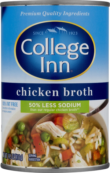 College Inn Low Salt Chicken Broth, 100% Fat Free, 411g