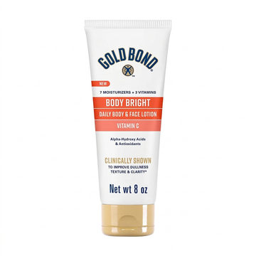 Gold Bond Body Bright Daily Body & Face Lotion with Vitamin C, Alpha-Hydroxy Acids & Antioxidants, 226g