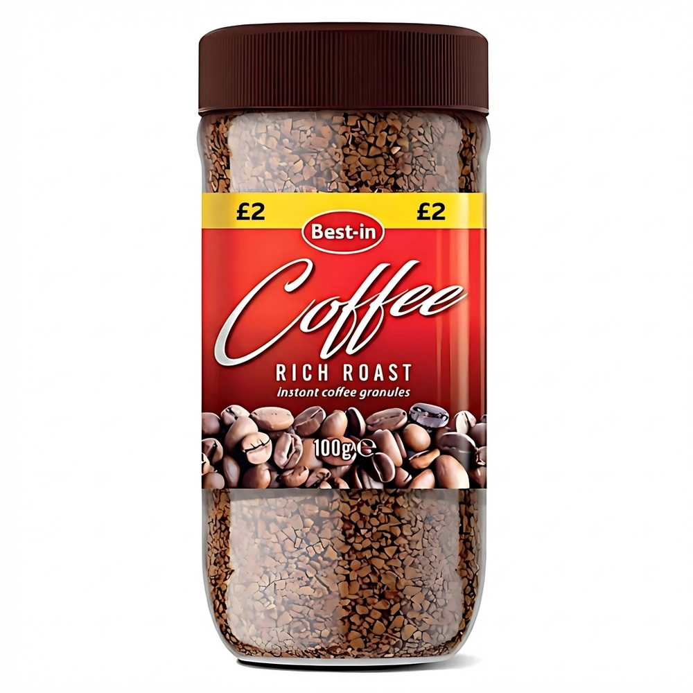 Best-in Gold Rich Roast Freeze-Dried Instant Coffee Granules, 100g