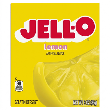 Jell-O Lemon Artificial Flavor Gelatin Dessert, 3 oz (85g)