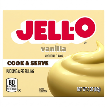 Jell-O Vanilla Artificial Flavor Pudding & Pie Filling: Cook & Serve, 3 oz (85g)