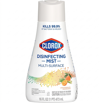 Clorox Multi-Surface Disinfecting Mist Refill, Lemongrass Mandarin, 473 mL