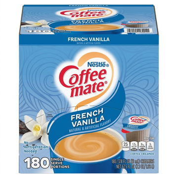 Nestle Coffee mate French Vanilla Coffee Creamer, 180 Count