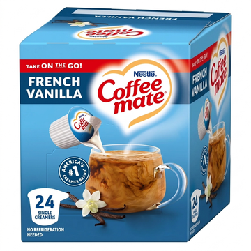 Nestle Coffee mate French Vanilla Coffee Creamer Singles, 24 Count