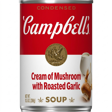 Campbell's Condensed Cream Of Mushroom Soup With Roasted Garlic, 298g