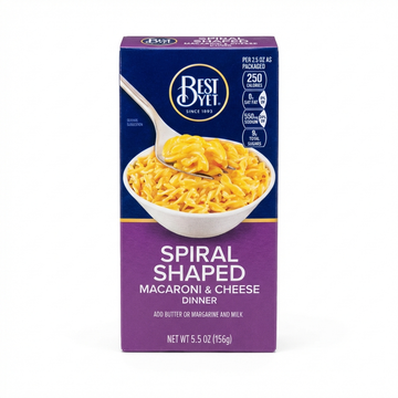 Best Yet Spiral Macaroni And Cheese Dinner, 156g