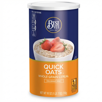 Best Yet Quick Oats Whole Grain Cereal, 510g